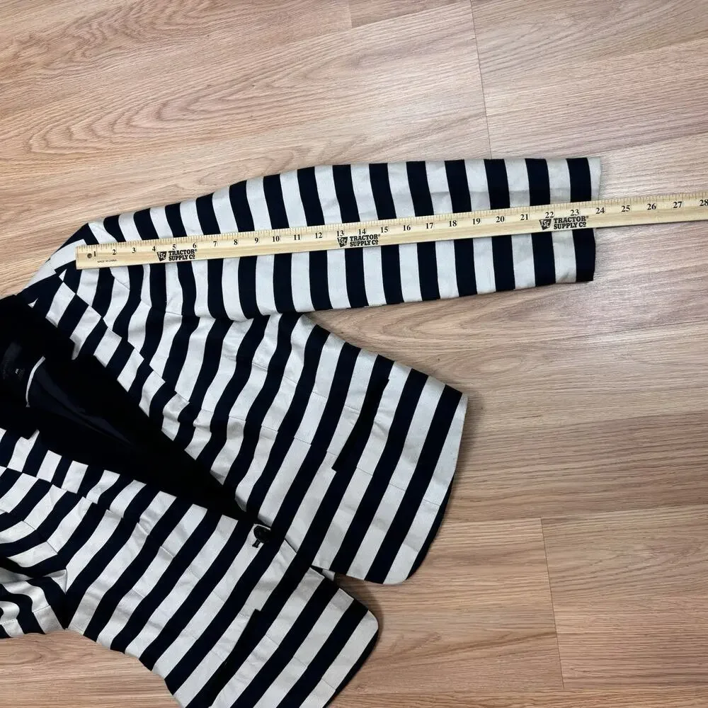 Women’s PXL Nautical Stripe Blazer Navy Cream Stripe Classiccore Preppy Academia